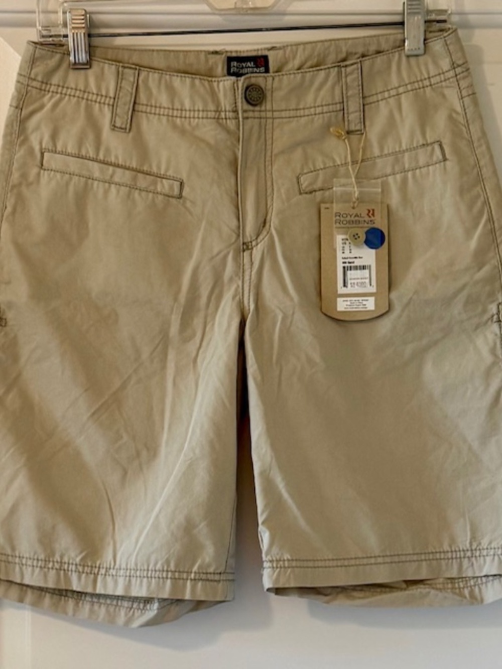 NWT Royal Robbins Ladies "Outback Convertible" Shorts Size 4, Sand Color